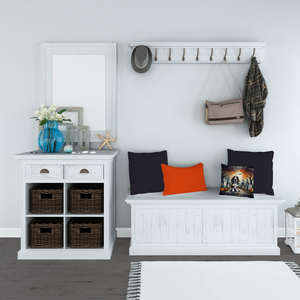 Basset Hound Spooky Halloween Pair of Pot Holders