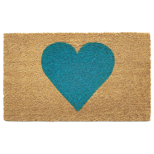 Calloway Mills Turquoise Heart Doormat