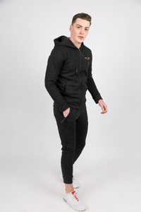 Men Black Sweat Suit
