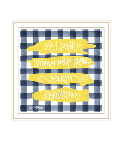 Make Lemonade White Framed Print Wall Art