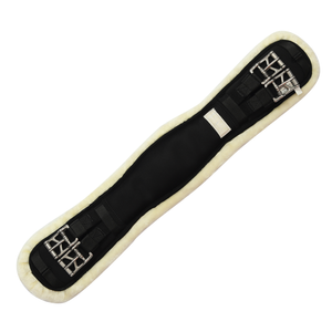 Lettia Memory Foam Dressage Sherpa Fleece Clik Girth-Black-34