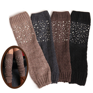 Miss Pearly Legs Leg Warmers With Pearls And Crystals
