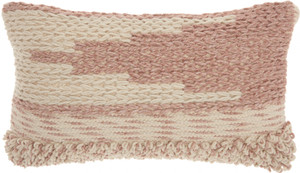 Bohemian Pink and White Lumbar Pillow - 4512822828275