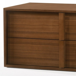 19" Solid Wood and Wood Two Drawer Nightstand