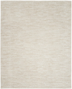 9' X 12' Ivory And Beige Non Skid Indoor Outdoor Area Rug - 606114456551