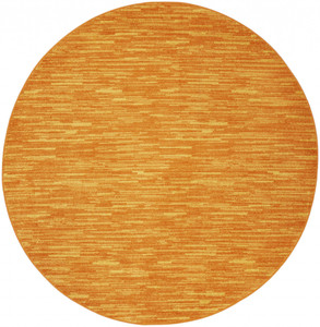8' X 8' Sunburst Round Non Skid Indoor Outdoor Area Rug - 606114457183