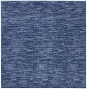 7' X 7' Navy Blue Square Non Skid Indoor Outdoor Area Rug - 606114456773