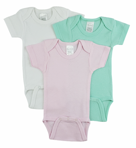 Bambini Short Sleeve One Piece 3 Pack