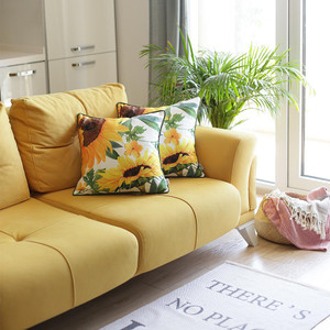 Set of 2 Square Sunflower Throw Pillow Covers - 4512822898254 Set of 2 Square Sunflower Throw Pillow Covers - 4512822898254