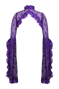 Purple Lace Shrug Bolero Jacket
