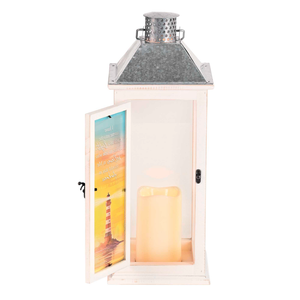 Lantern Lighthouse John 12:46 White 17H