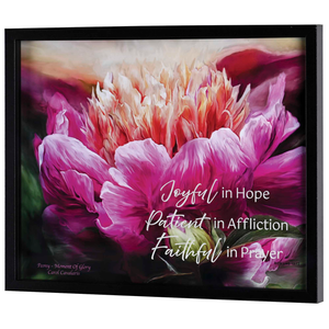 Framed Wall Art Joyful Patient 20x16