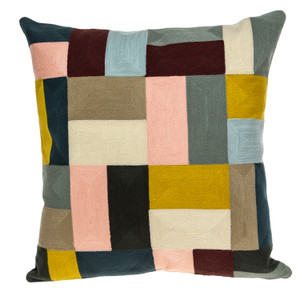 Homeroots Home Decor 20 X 20 Inches Mustard Yellow and Black Zippered 100% Cotton Throw Pillow