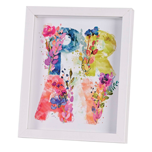 Framed Art Pray Floral 8X10