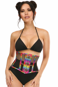 Top Drawer PVC Steel Boned Mini Cincher with Clasps