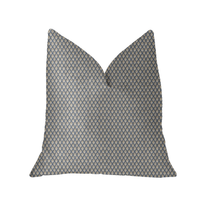 Plutus Highland Ridge Yellow, Blue and Ivory Luxury Throw Pillow