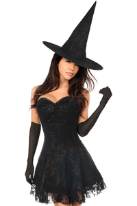 Lavish Sultry Witch Corset Dress Costume