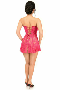 Lavish Sheer Lace Corset Dress