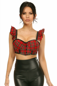 Lavish Underwire Bustier Top with Removable Ruffle Sleeves