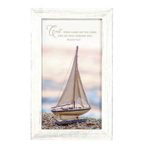 Framed Wall Cast Your Ps.55:22 Wd/Gls