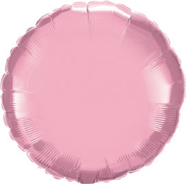 Baby Pink Round Mylar Balloon