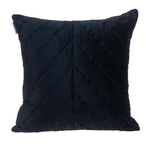 Quilted Velvet Arrows Black Decorative Throw Pillow - 808230111141