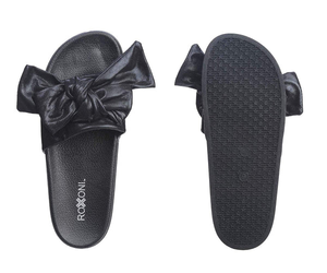 Roxoni Women's Bow Tie Slide Sandal