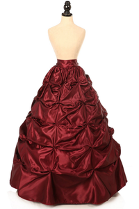 Satin Pick-Up Long Skirt