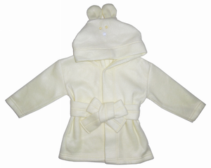 Bambini Fleece Robe With Hoodie