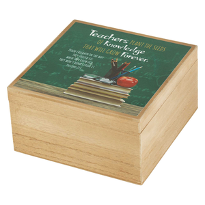 Keepsake Box Teachers Plant The Seed MDF