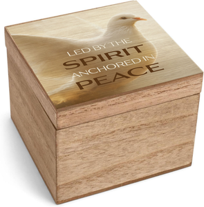 Keepsake Box Led By The Spirit MDF