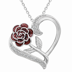 Rosa Dell'Amore Heart Necklace