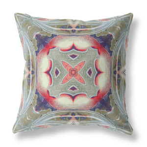 16” Sage Pink Geo Tribal Suede Throw Pillow - 606114003441 16” Sage Pink Geo Tribal Suede Throw Pillow - 606114003441