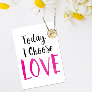Love Disk Necklace