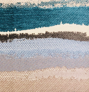Plutus Blue Stone River Sand Multi Color Luxury Throw Pillow