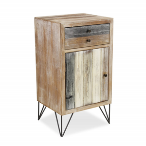 32" Brown Wood End Table