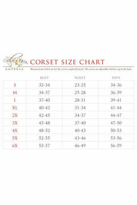 Top Drawer Lace Double Steel Boned Curvy Cut Waist Cincher Corset