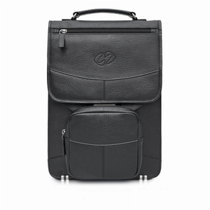 MacCase Premium Leather Vertical BriefCase Backpack