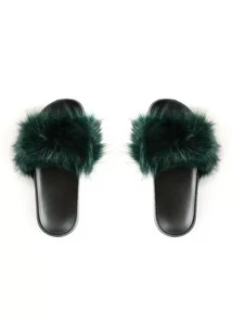 Faux Fur Slides