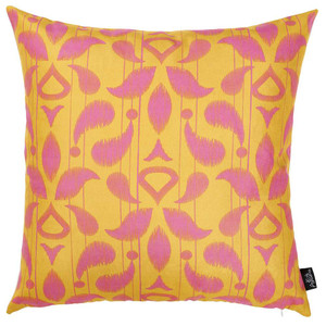 18"x18" Orange Ikat Decorative Throw Pillow Cover Printed - 4512839613963 18"x18" Orange Ikat Decorative Throw Pillow Cover Printed - 4512839613963