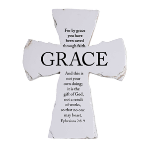 Tabletop Cross Grace Eph. 2:8-9 7H