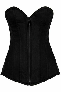 Top Drawer Cotton Overbust Steel Boned Corset