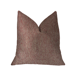 Plutus Antoinette Red and Gold Luxury Throw Pillow