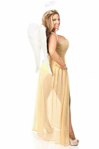 Lavish Golden Angel Corset Costume