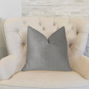 Plutus Highland Ridge Yellow, Blue and Ivory Luxury Throw Pillow