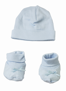 Bambini Preemie Baby Cap & Bootie Set