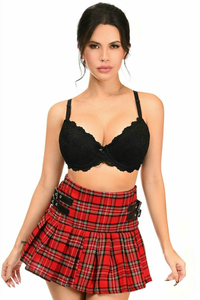 Pleated Skirt with Buckles
