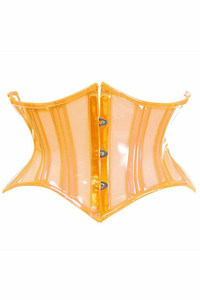 Lavish Clear Curvy Cut Mini Cincher Corset