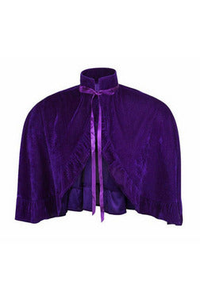 Velvet Ruffle Cape