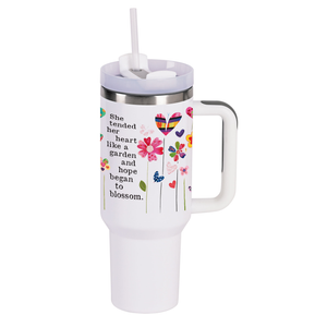Tumbler She Bloomed With Hope 
